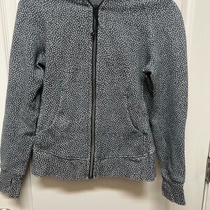 Lululemon Scuba Black and White Zip-Up Jacket